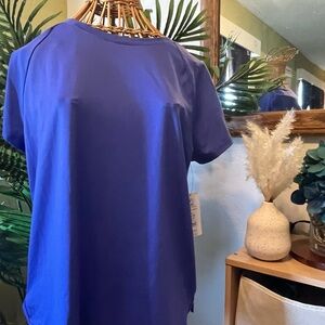 Athletic Works Women's Short Sleeve Top - Vibrant Blue teens  girls